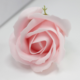 10x Craft Soap Flowers - Med Rose - Pink