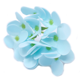 10x Craft Soap Flowers - Hyacinth Bean - Baby Blue