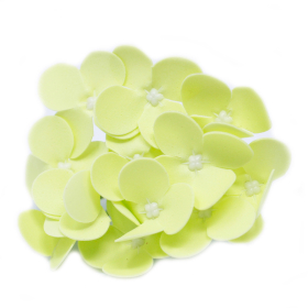 10x Craft Soap Flowers - Hyacinth Bean - Spring Green