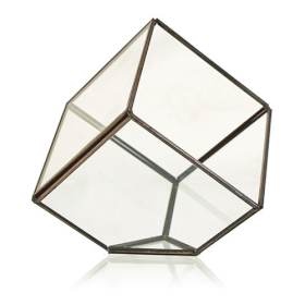 Glass Terrarium - Cube on Corner