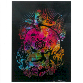 Cotton Wall Art - Day of the Dead Skull