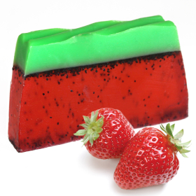 Tropical Paradise Soap - Strawberry - SLICE approx 100g