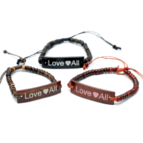 6x Coco Slogan Bracelets - LoveAll