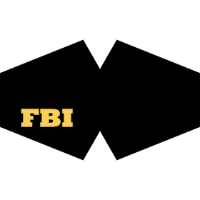 Reusable Fashion Face Covering - FBI (Adult)
