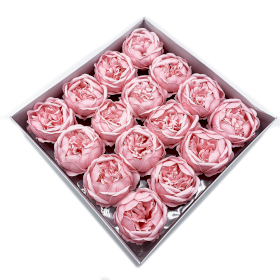 10x Craft Soap Flower - Ext Large Peony - Pink