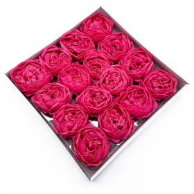10x Craft Soap Flower - Ext Large Peony - Rose