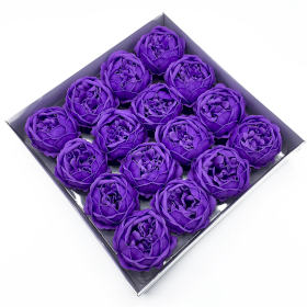 10x Craft Soap Flower - Ext Large Peony - Lavender