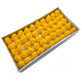 10x Craft Soap Flower - Med Tulip - Yellow