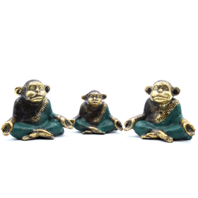 Set of 3 - Family of Yoga Monkeys (asst sizes)