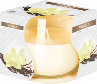 Scented Glass Jar Candle - Vanilla