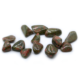 24x L Tumble Stones - Unakite