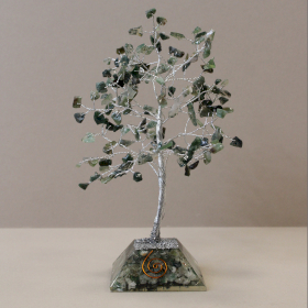 Gemstone Tree with Organite Base - 160 Stone - Moss Agate