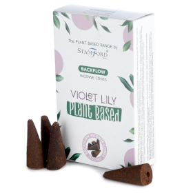 Plant Based Backflow Incense Cones - Violet Lilly