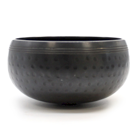 Small Black Beaten Bowl - 14cm
