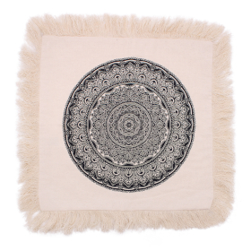 Traditional Mandala  Cushion Cover - 45x45cm - black