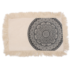 Traditional Mandala  Cushion - 30x50cm - black