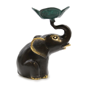 Small Elephant Candle / Incense Holder
