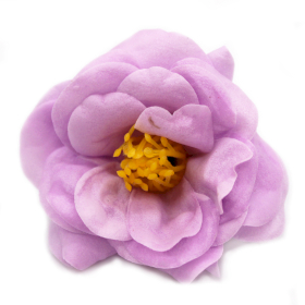 10x Craft Soap Flower - Camellia - Light Purple