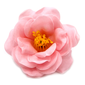 10x Craft Soap Flower - Camellia - Light Pink