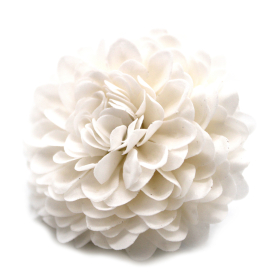 10x Craft Soap Flower - Small Chrysanthemum - White