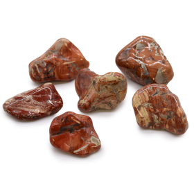 6x Large African Tumble Stones - Light Jasper - Brecciated