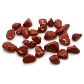 24x Small African Tumble Stones - Jasper - Red