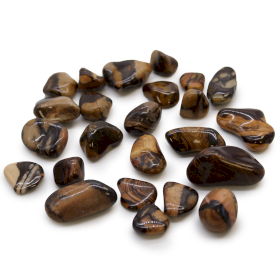 24x Small African Tumble Stones - Picture Nguni