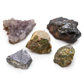 Rare Mineral Specimens - Pack of 5 - Mix 2