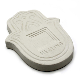 Healling Incense Plate - White Stone Effect