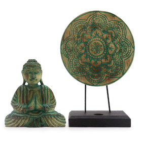 Buddha Feng Shui Set - Buddha Knot - Green