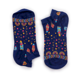 S/M Hop Hare Bamboo Socks Low (3.5-6.5) - Indian Feathers
