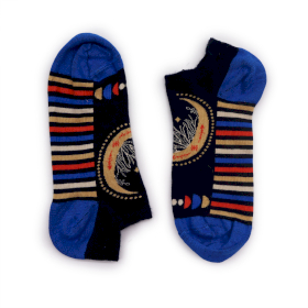S/M Hop Hare Bamboo Socks Low (3.5-6.5) - Lunar Phases