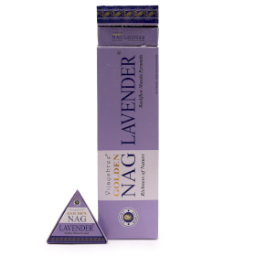 42g Jumbo Golden Nag - Lavender Backflow Incense Cones