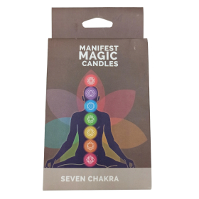 Seven Charkra Manifest Candles (pack of 7)