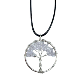 Tree of Life Pendant - Rock Crystal