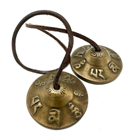 Tibetan Tingsha - Lucky Symbols - approx 6cm