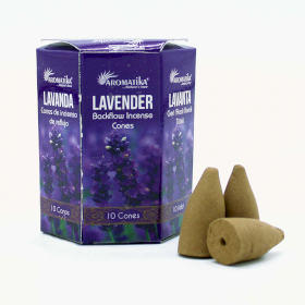 Pack of 10 Masala Backflow Incense - Lavender