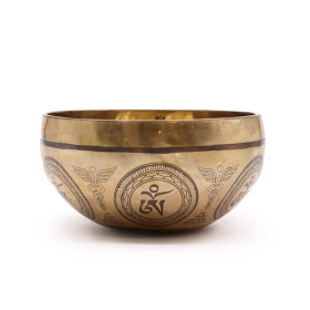 Tibetan Healing Engraved Bowl - 16cm - Bodhi Tree Buddha