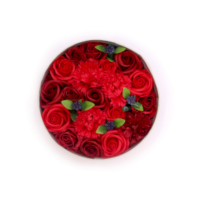Round Box - Classic Red Roses