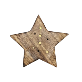 Engraved and Brass Zodiac Sign Incense Burner- Star