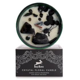 Hop Hare Crystal Magic Flower Candle - The Knight of Swords
