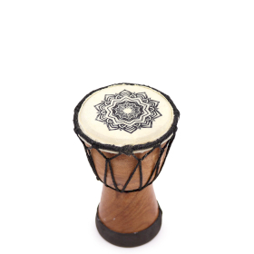 Mandala Wide Top Djembe Drum - 15cm