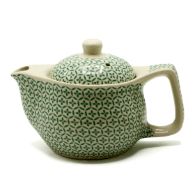 Small Herbal Teapot - Green Mosaic