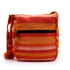 Lrg Nepal Sling Bag  (Adjustable Strap) -  Sunrise Orange
