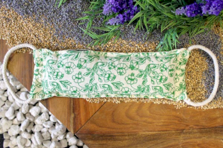 Natural Cotton Wheat Bags - Green