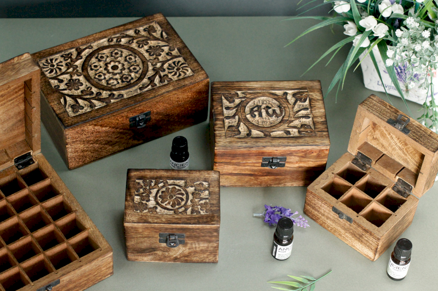 Aromatherapy Floral Carved Boxes - Ancient Wisdom Dropshipping 