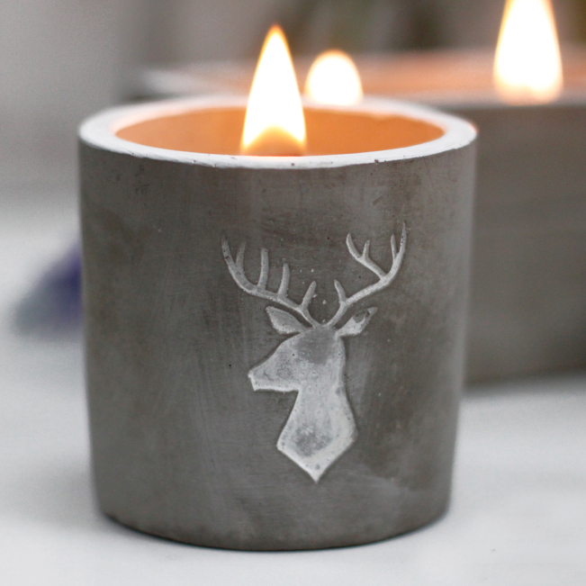 Concrete Wooden Wick Candles - Ancient Wisdom Dropshipping