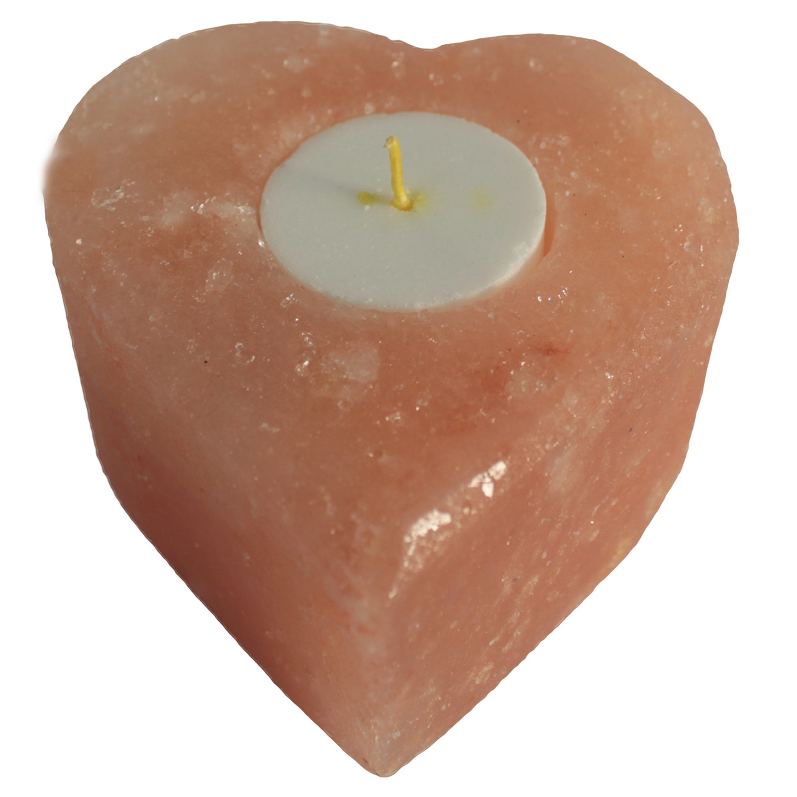 Salt Candle Holder - Med Heart