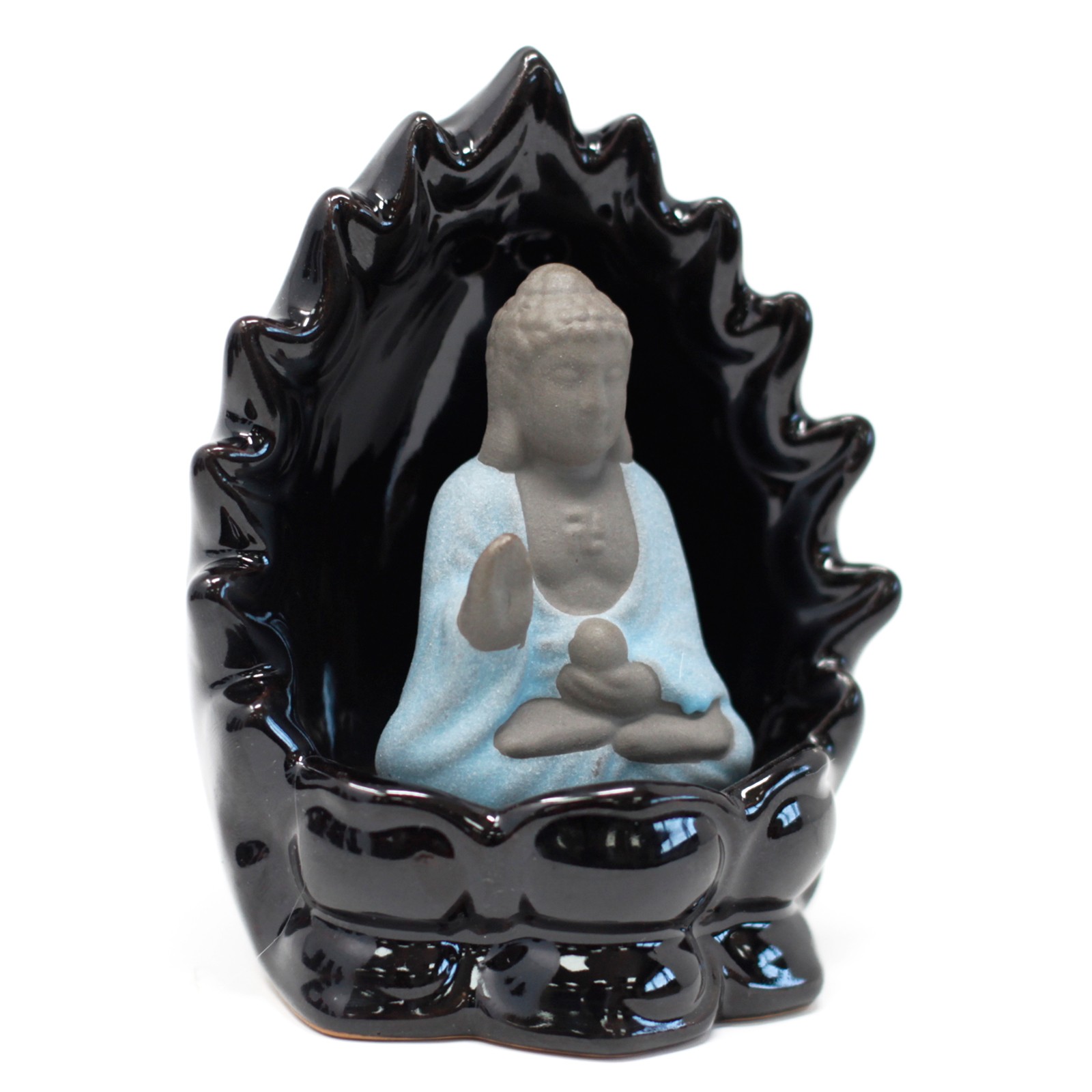Back Flow Incense Burner - Buddha & Lights