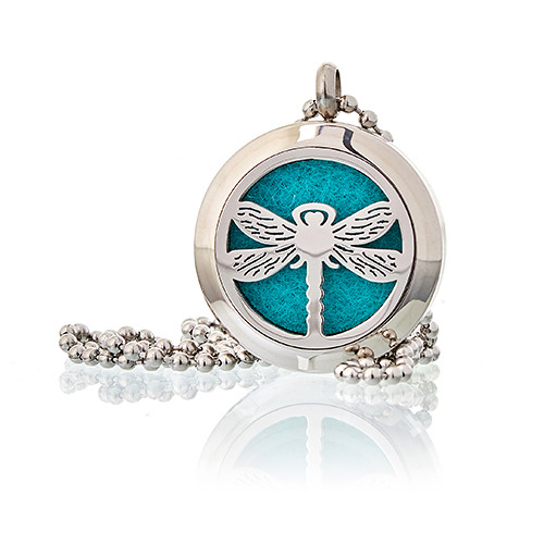 Aromatherapy Diffuser Necklace Dragonfly 25mm